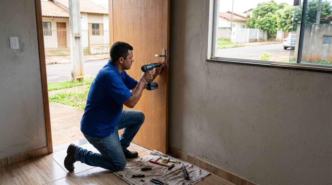 Instalação de Fechadura Residencial profissional na Independência, Ribeirão Preto‑SP